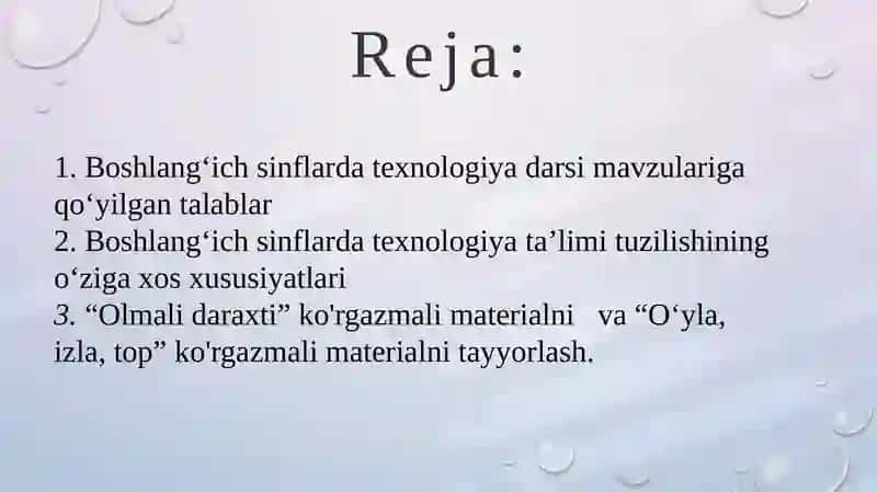 Boshlang‘ich sinf texnologiya darslariga kompetension yondashuv 2