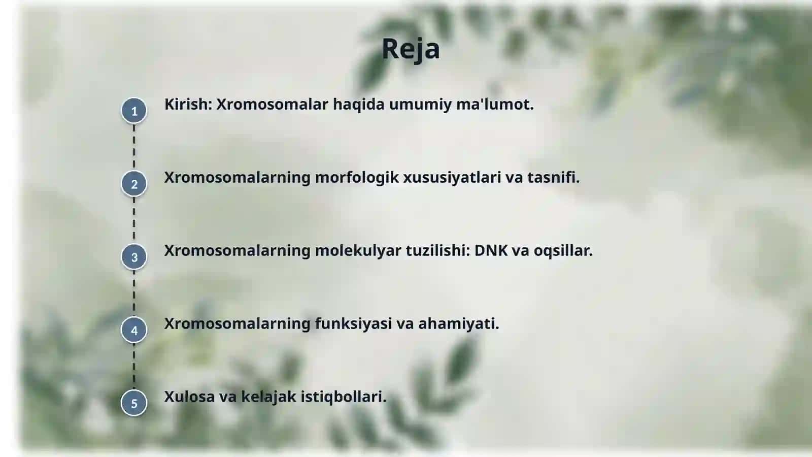 Xromosomalarning morfologiyasi va molekulyar tuzilishi 2