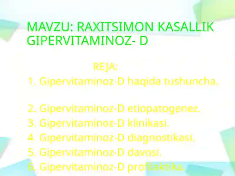 RAXITSIMON KASALLIKGIPERVITAMINOZ- D 2