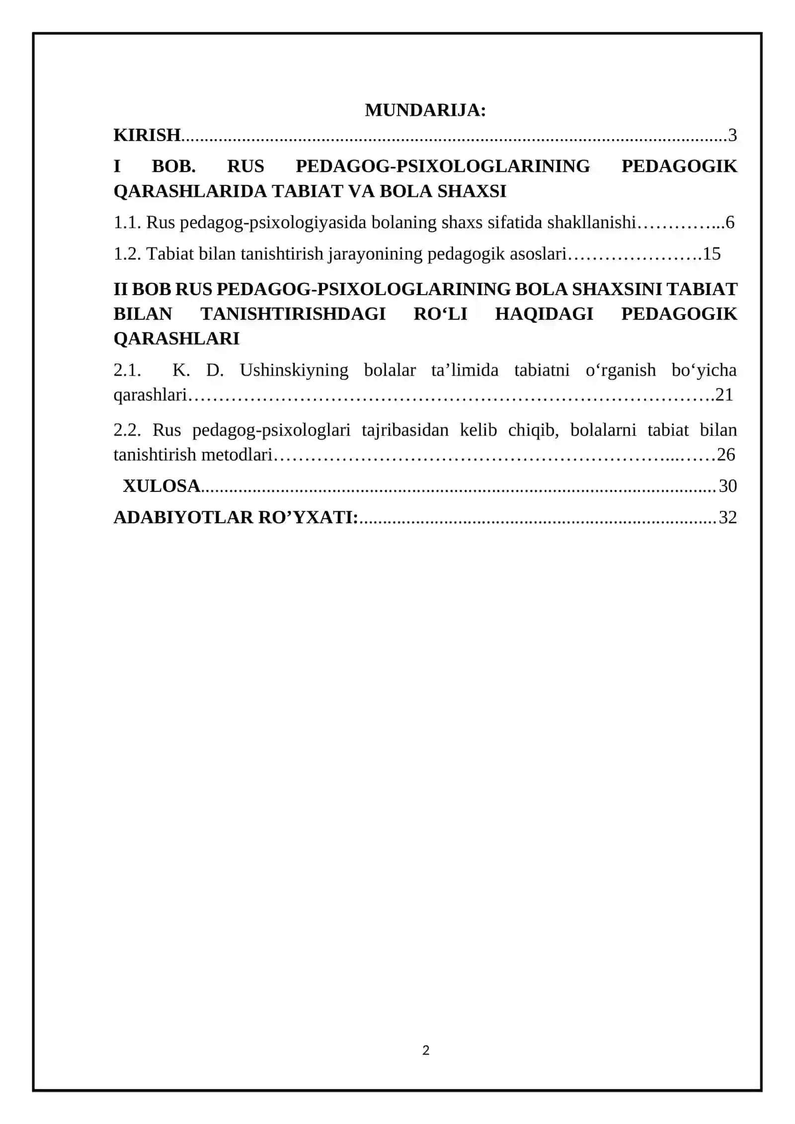 RUS PEDAGOG-PSIXOLOGLARINING PEDAGOGIK QARASHLARI. 2