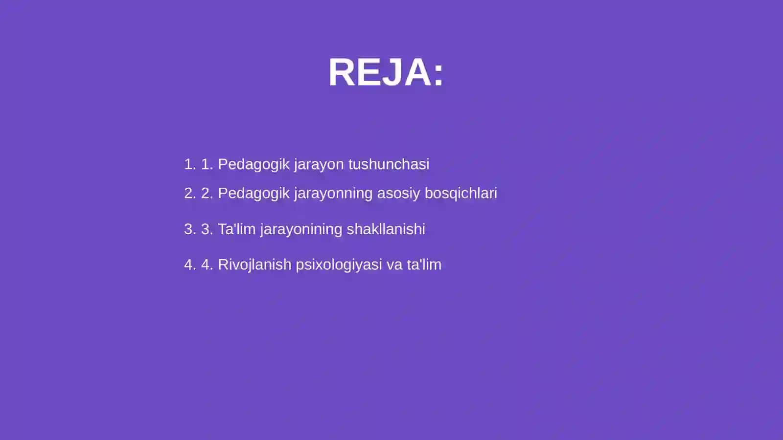 Pedagogik jarayon konsepsiyalari va uning psixologik asoslari 2