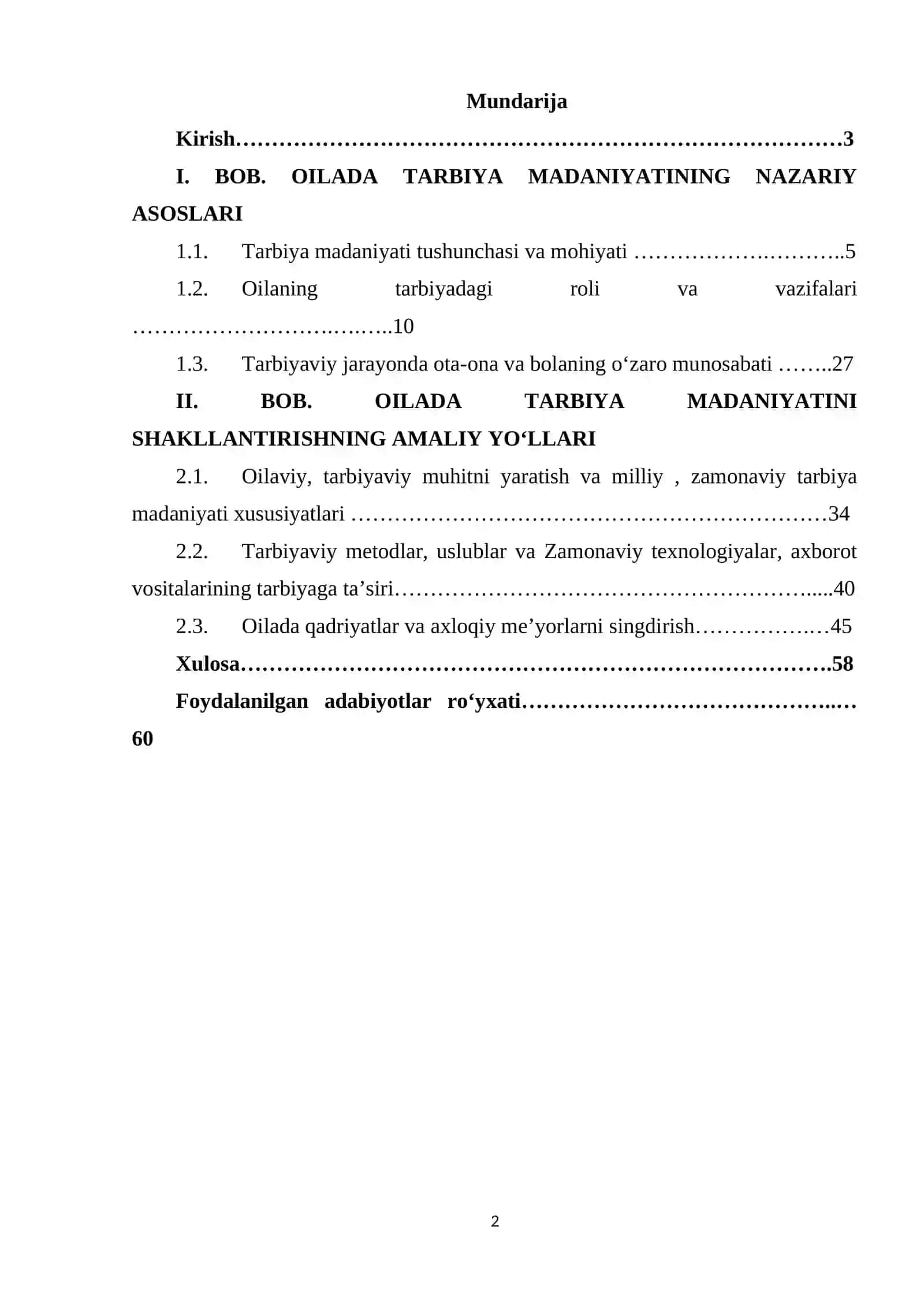 Oilada tarbiya madaniyati 2