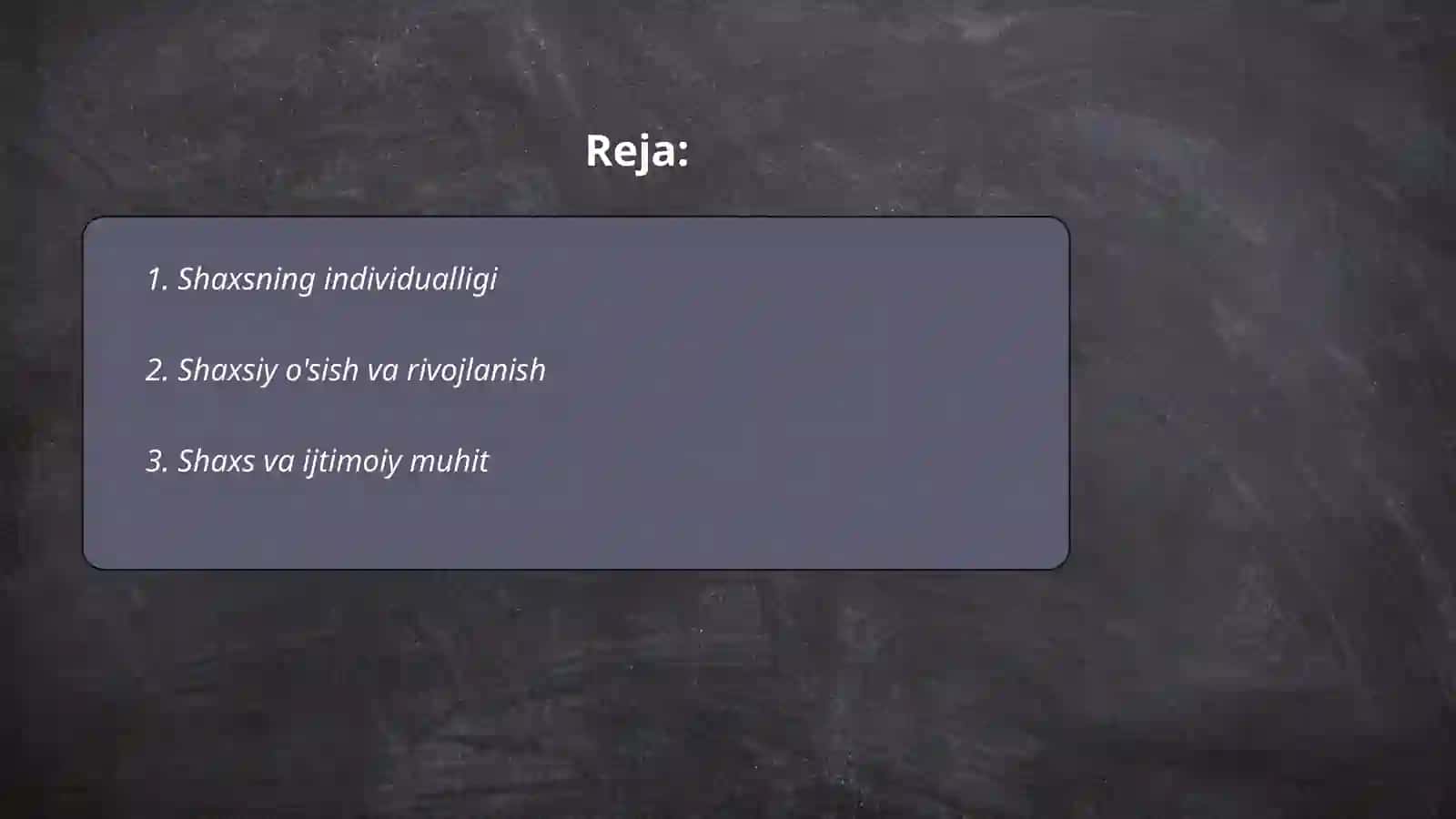 Shaxs psixologiyasi 2