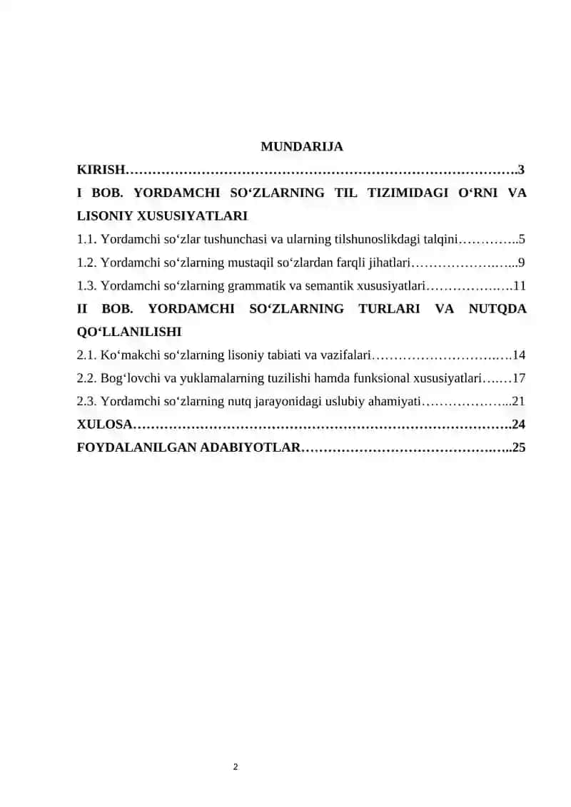 Yordamchi soʻzlarning lisoniy tabiati 2