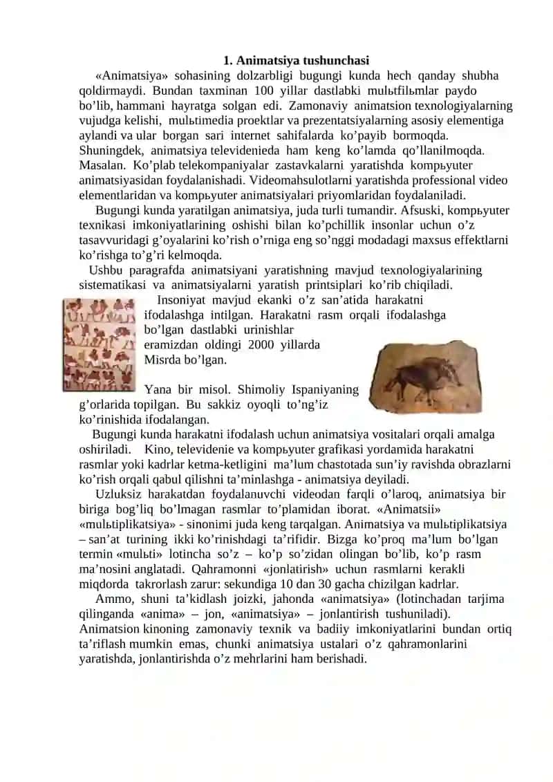 Macromediya Flashda animatsiya yaratish. Interfaollik 2