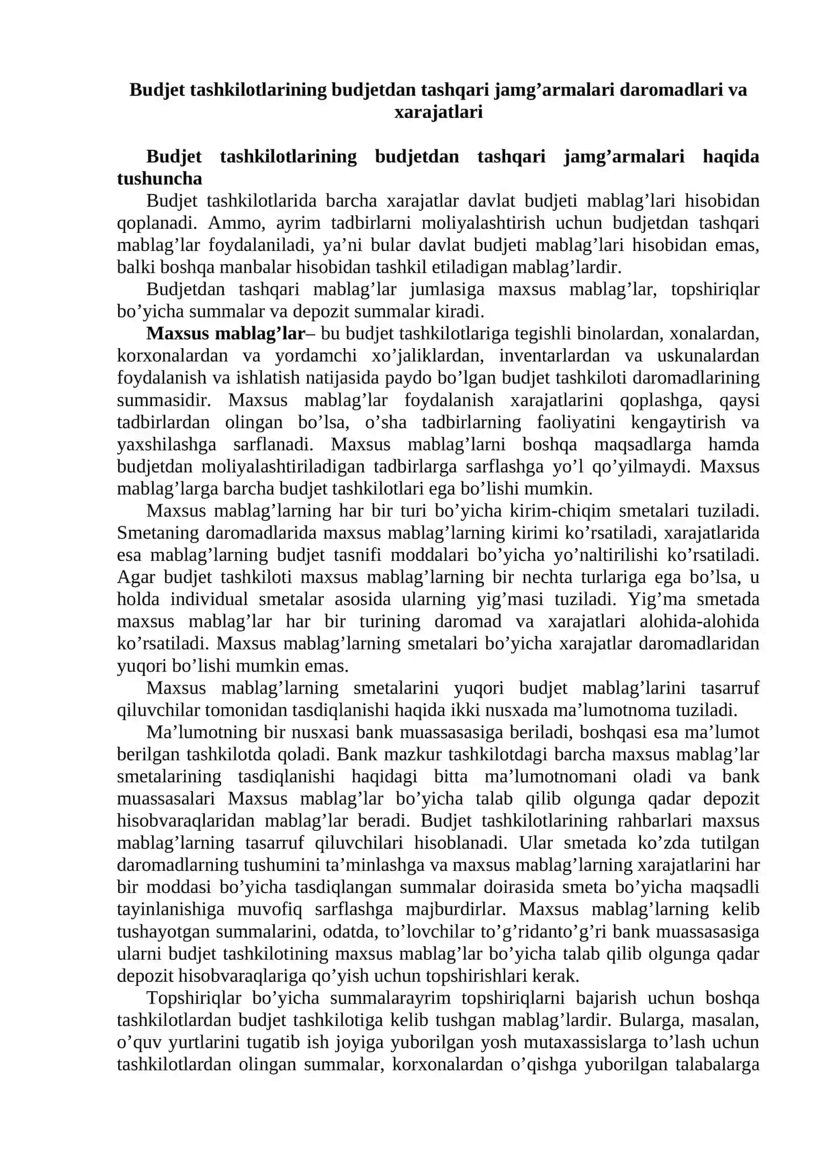 Budjetdan Tashqari Maqsadli Jamg'armalarg 2