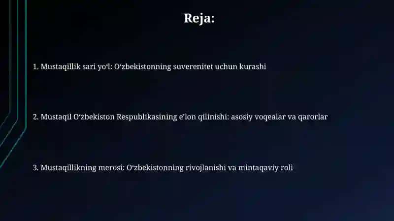 O'zbekiston Respublikasi Tashkil Topishining Tarixiy Ahamiyati 2