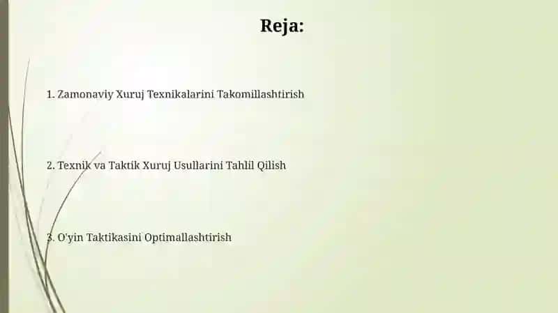 Zamonaviy Xuruj Texnikalarini Takomillashtirish 2