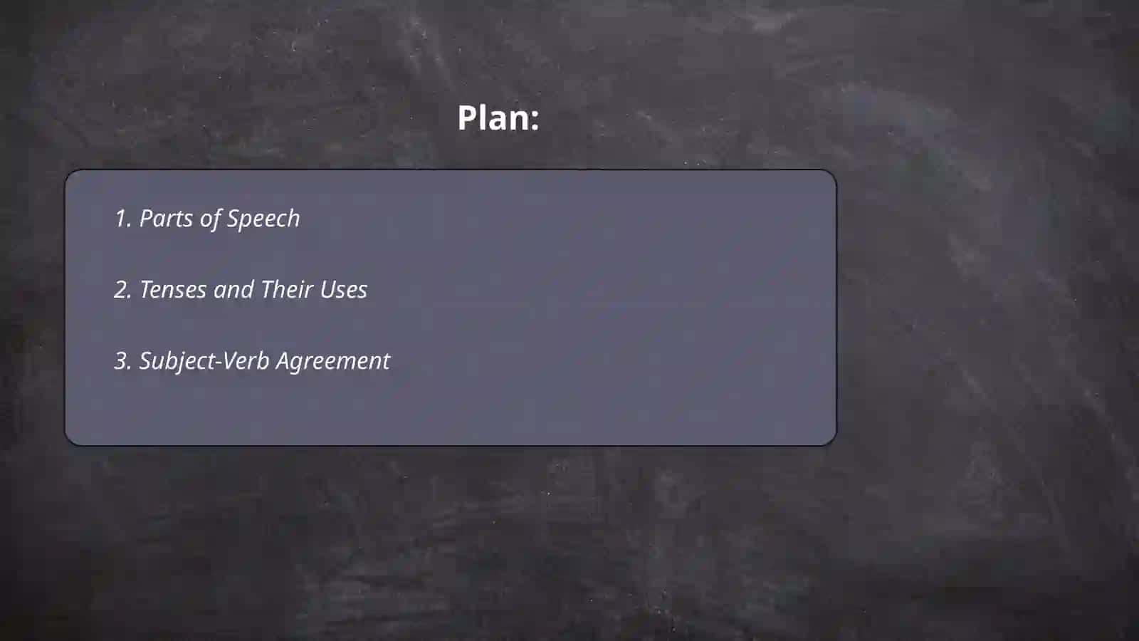 Parts of Speech 2