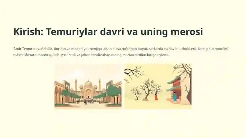 Amir Temur o'gitlariningtarbiyaviyahamiyati 2