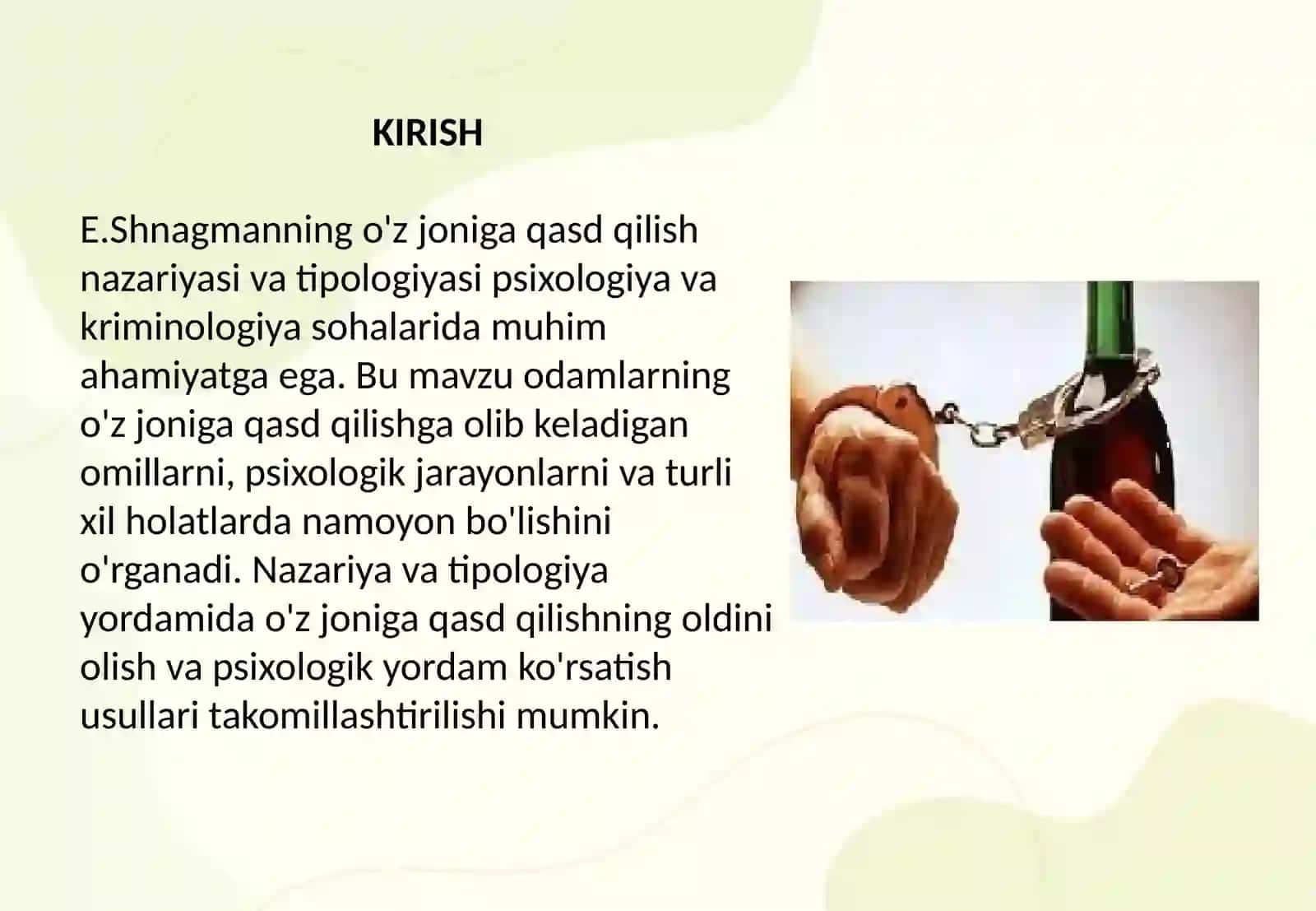 O'zjoniga qasd qilishda E.Durgeyning nazariyasi 2