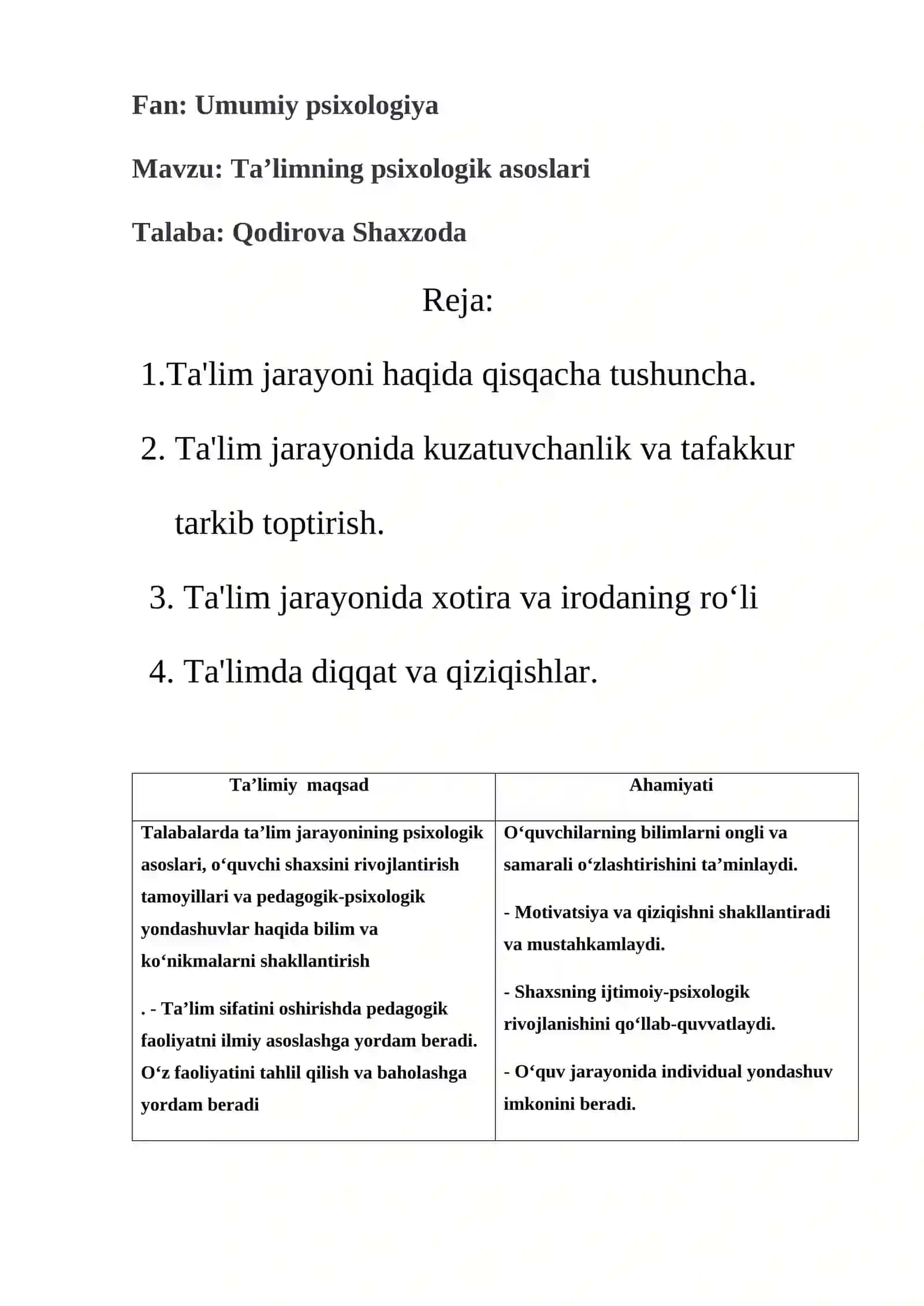 Ta'limning psixologik asoslari 2
