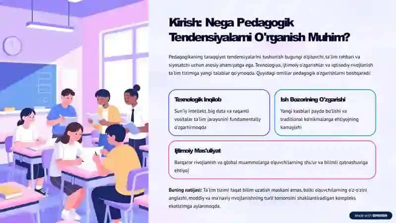 Pedagogikaning Taraqqiyot Tendensiyalari 2