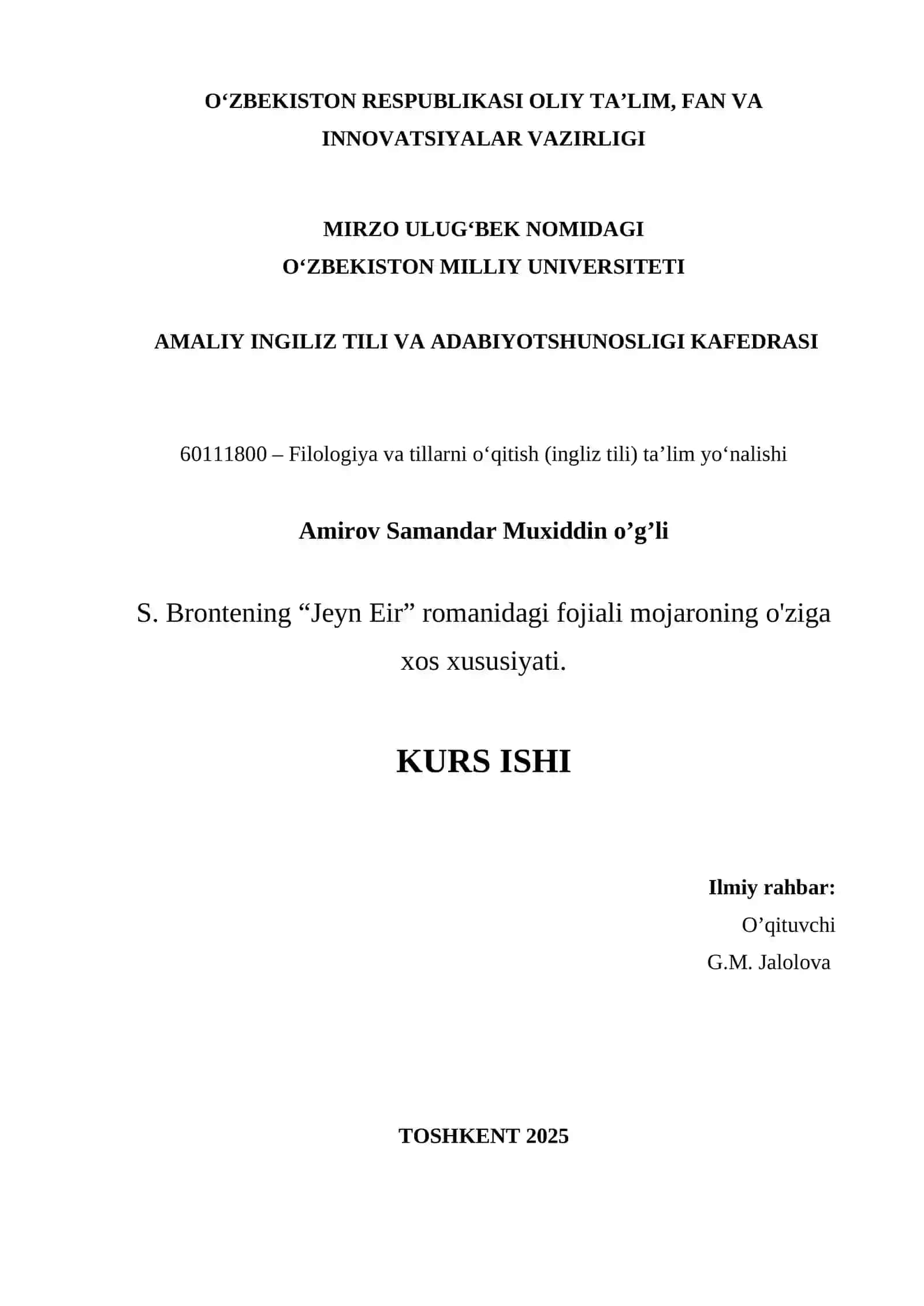 AMALIY INGILIZ TILI VA ADABIYOTSHUNOSLIGI KAFEDRASI 2