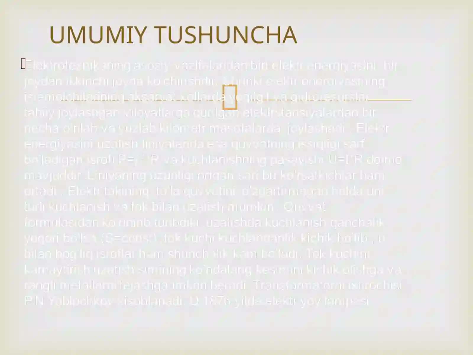TRANSFORMATORLAR HAQIDA UMUMIY TUSHUNCHA 2