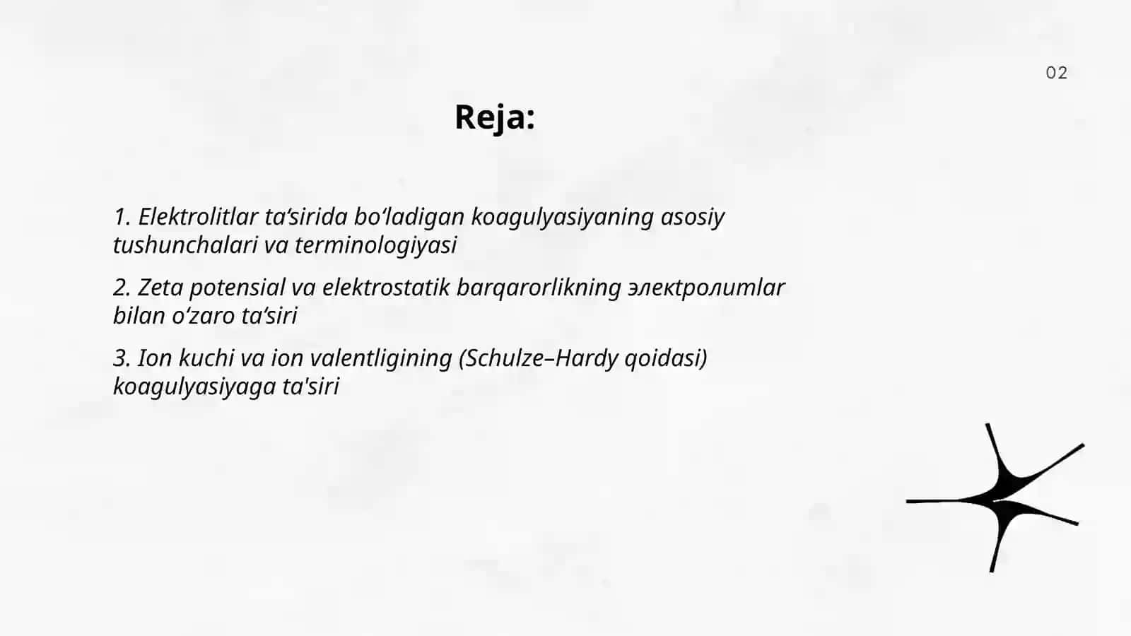 Elektrolitlar ta‘sirida bo‘ladigan koagulyasiya 2