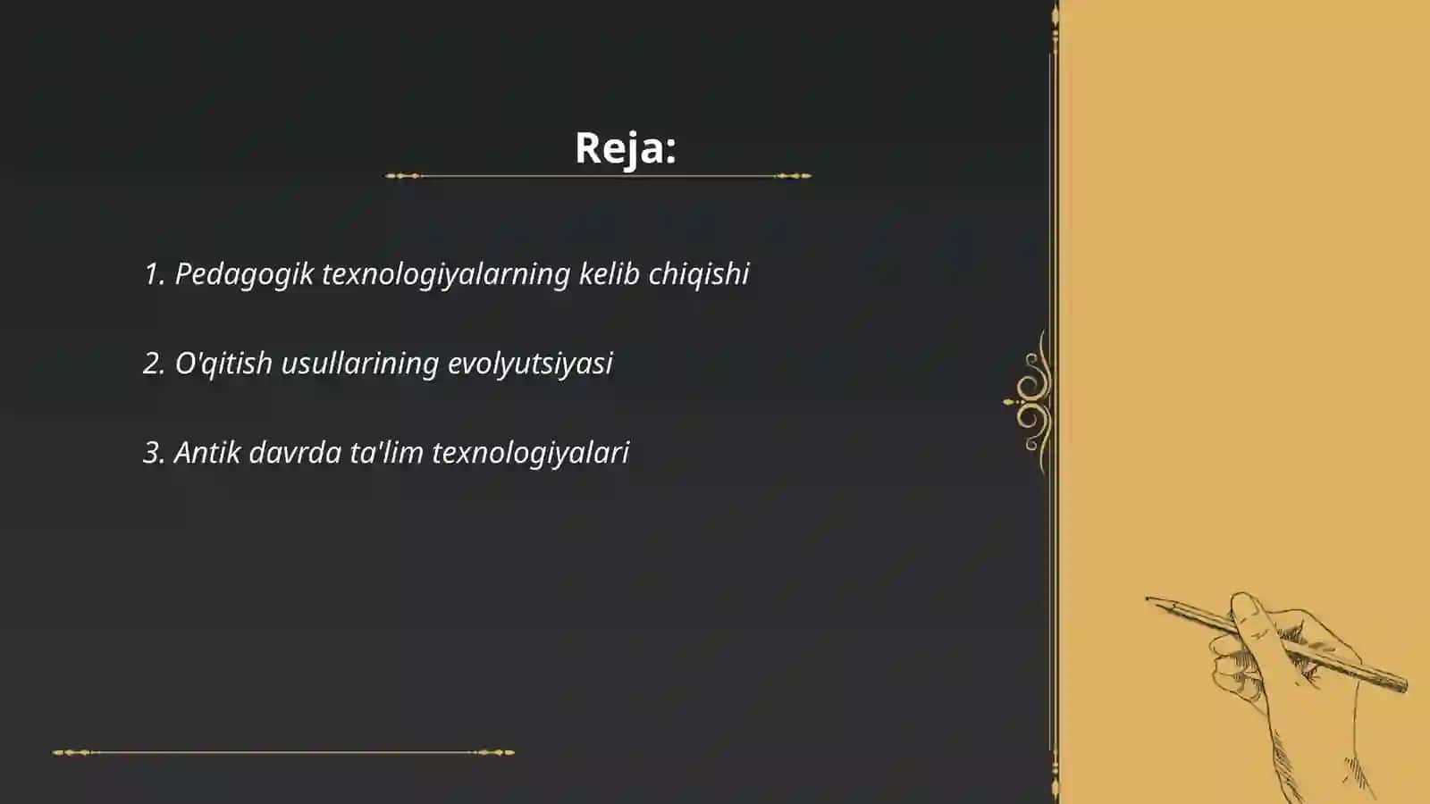 Pedagogik texnalogiyalar tarixi 2