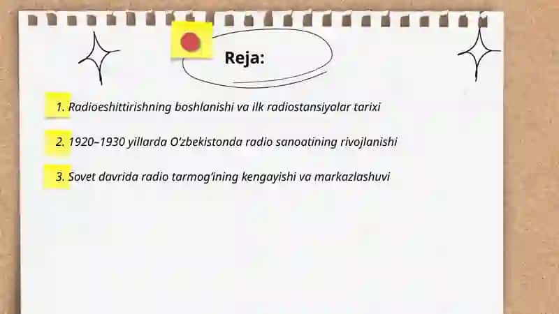 O'zbekistonda radio sohasining rivojlanishi 2