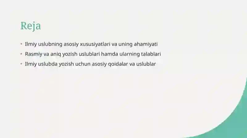Ilmiy uslub 2