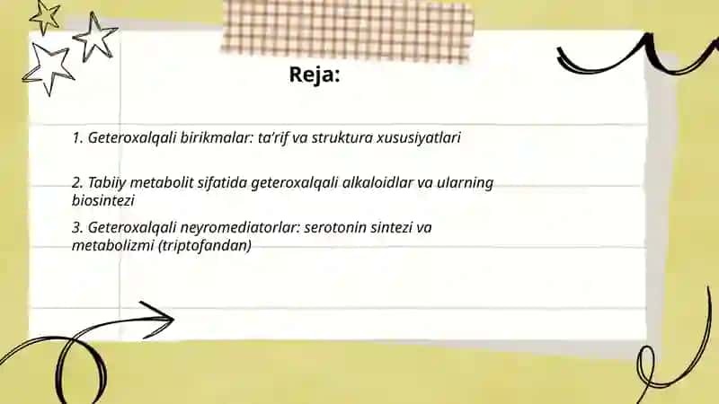 Geteroxalqali birikmalar 2