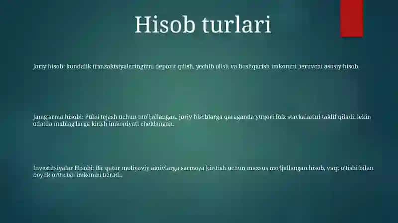 Investitsiyalar Hisobi 2
