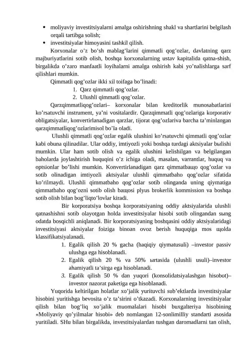 INVESTITSIYALAR HISOBI 2