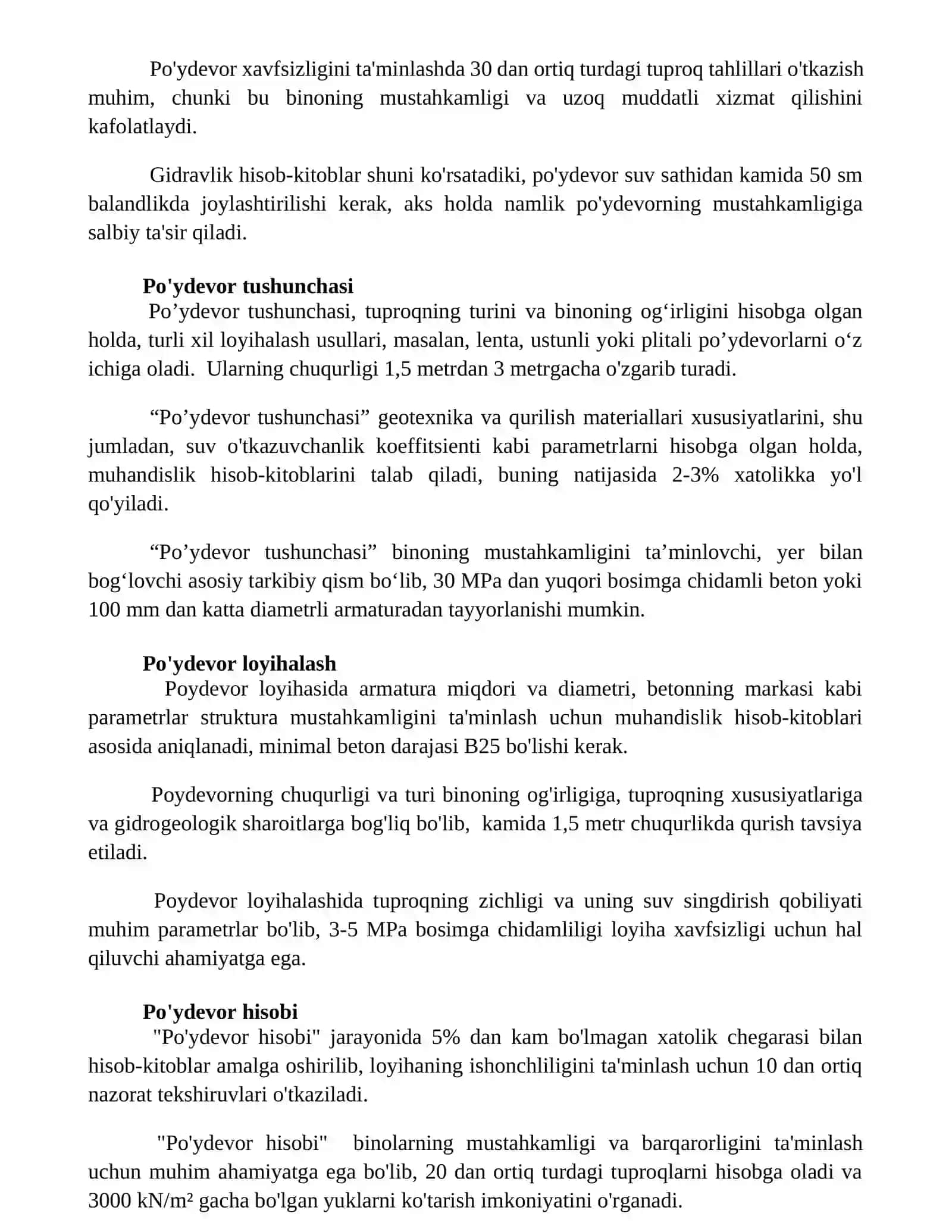 Po'ydevor mustahkamligi 2