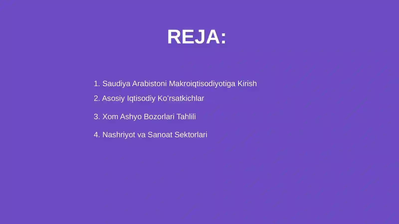 Saudiya Arabistoni Makroiqtisodiyoti 2