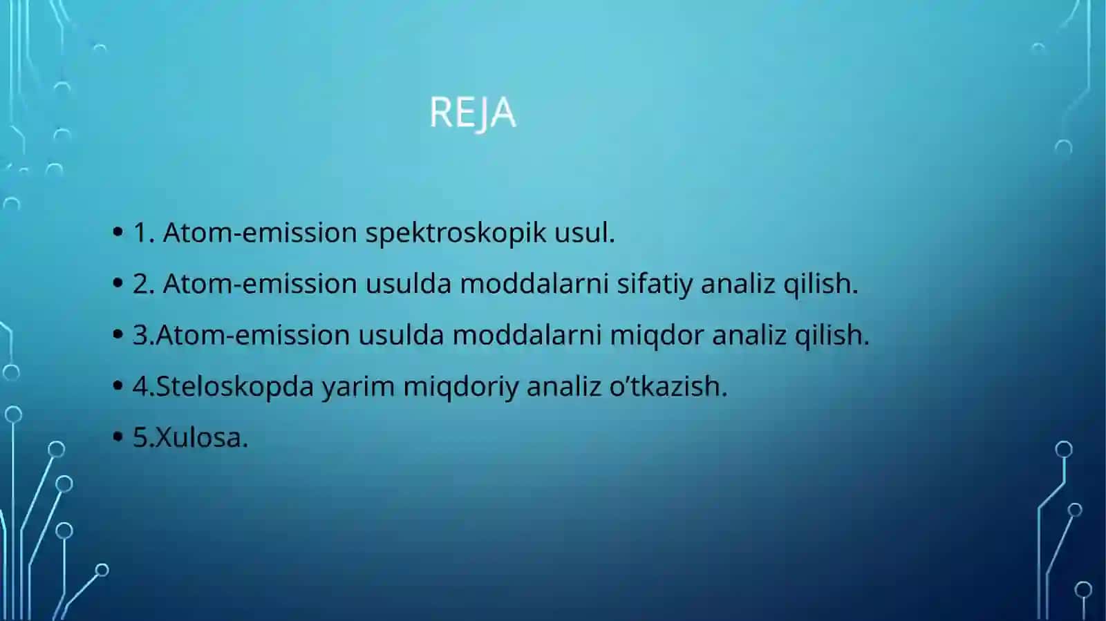 Atom-emissionspektroskopik usul 2