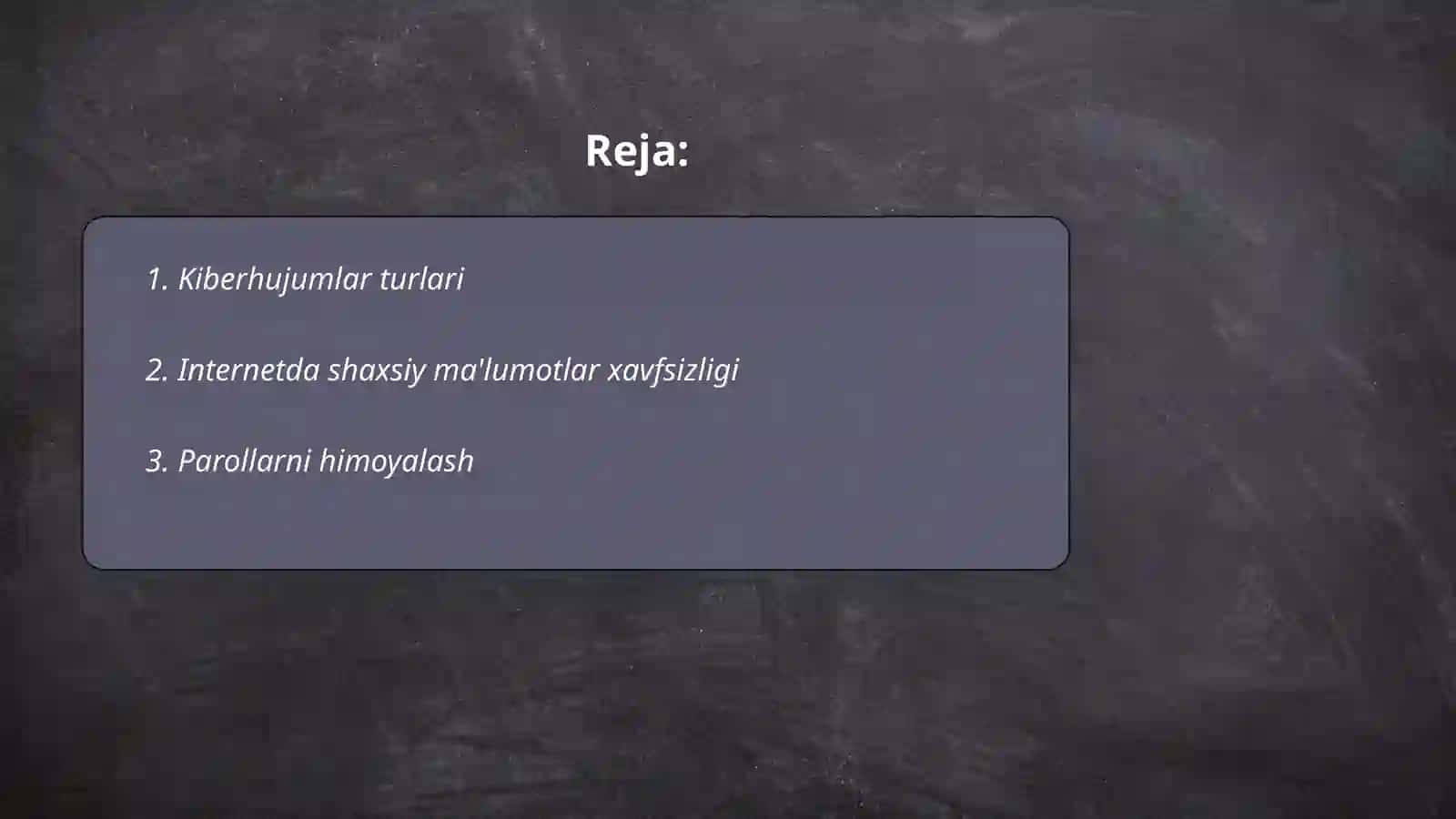 Kibr xavfsizlik 2