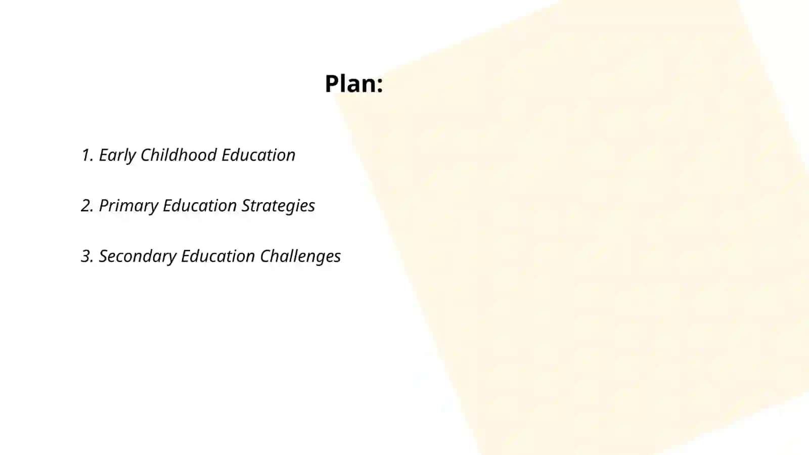 Early Childhood Education 2