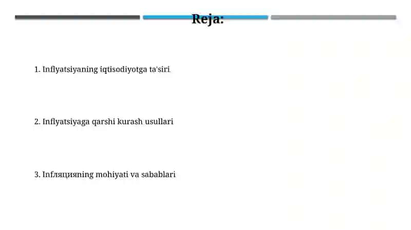 Inflyatsiya va unga kurashish yõllari 2
