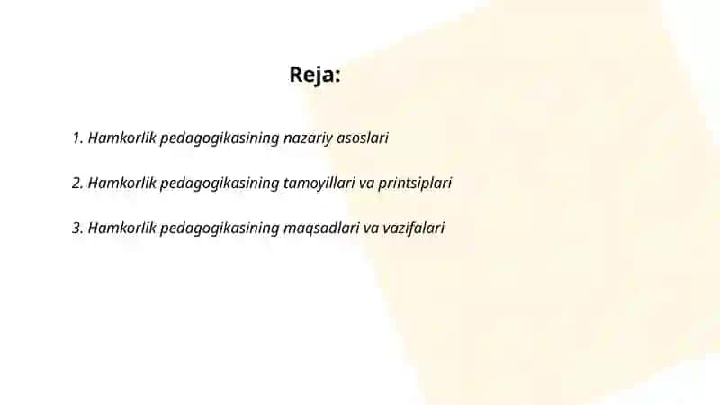 Hamkorlik pedagogikasining kontseptual gʻoyalari 2