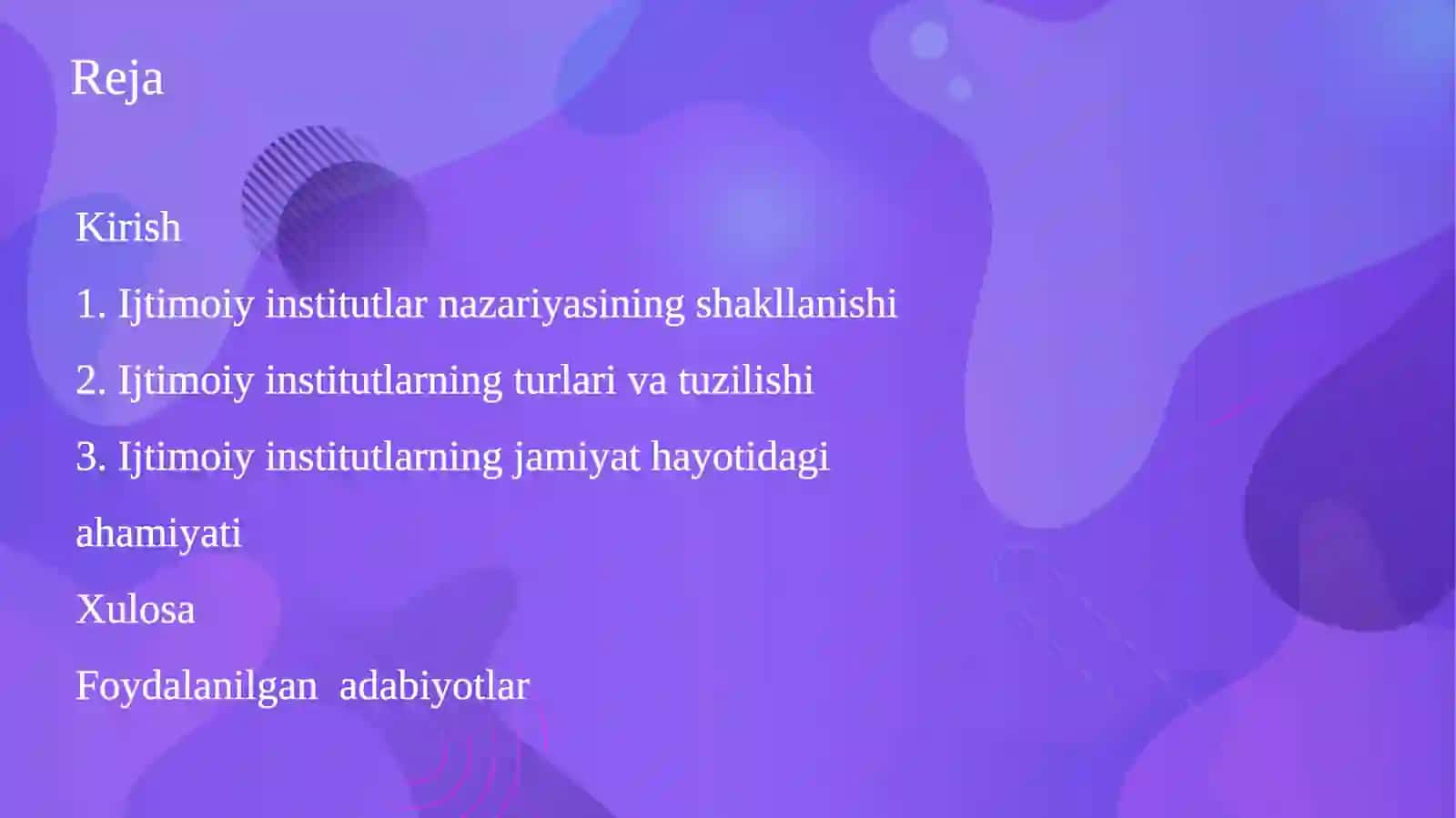 Ijtimoiy institutlarning shakllanishi va ahamiyati 2