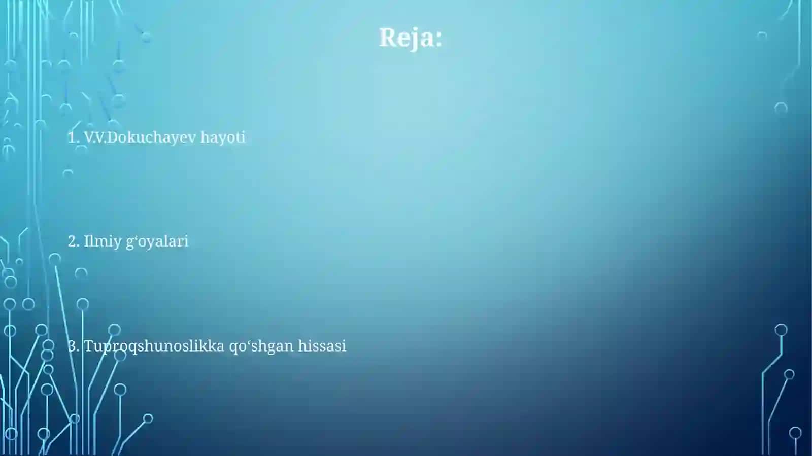 Tuproqshunoslikda V.V.Dokuchayev hissasi 2