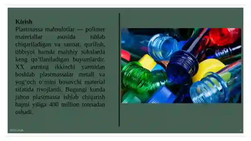 Plastmassa mahsulotlar va ularni sertifikatlash 2
