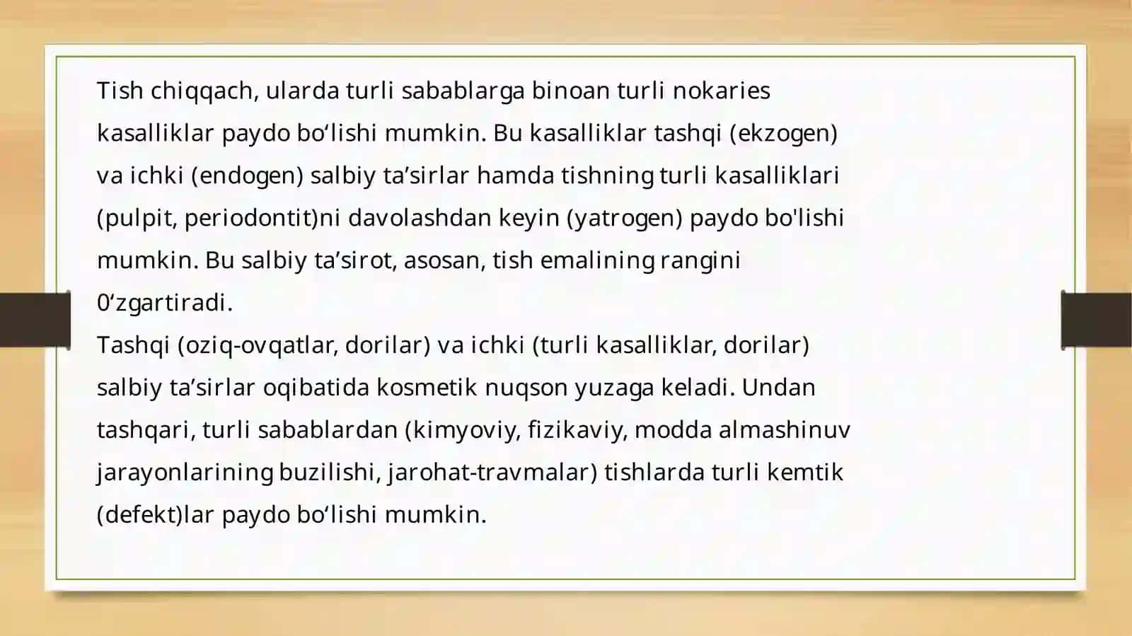 Oziq-ovqatlar va turlisabablargabinoanturli nokariy 2