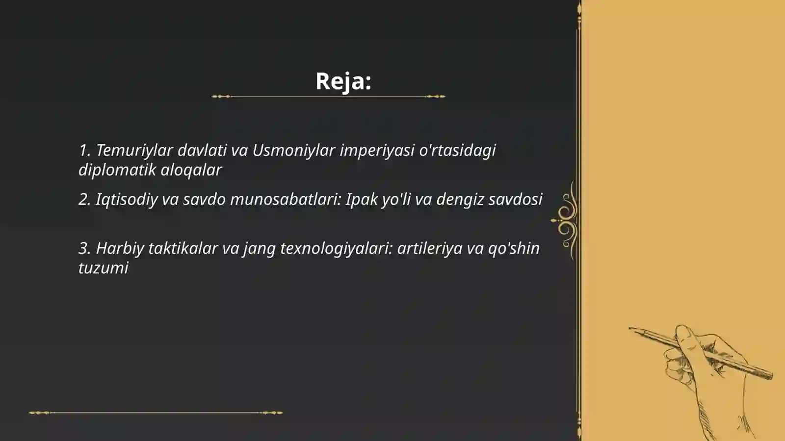 Temuriylar davlati va Usmoniylar imperiyasi 2