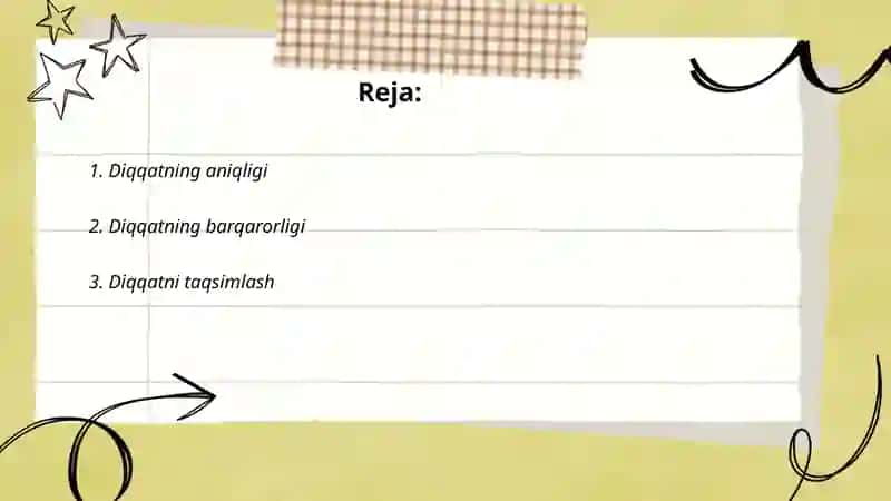 Diqqatning xususiyatlari 2