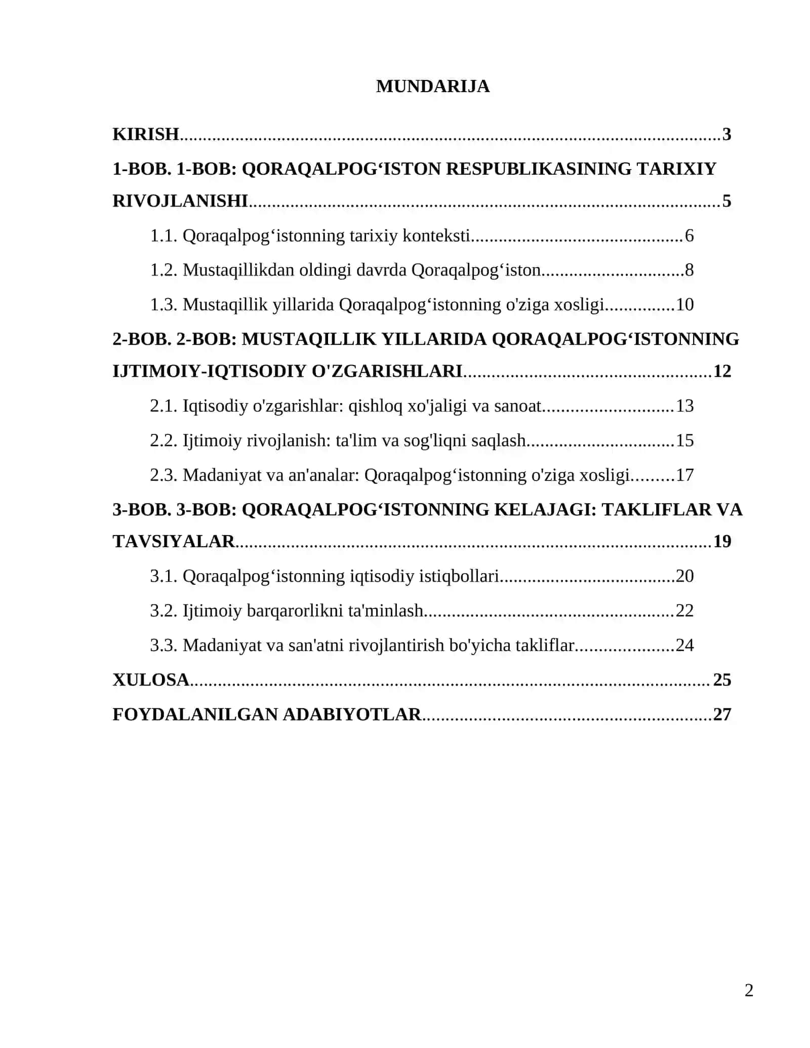 Mustaqillik yillarida Qoraqalpogʻiston Respublikasi 2