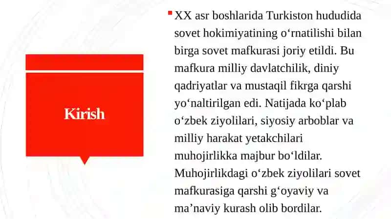 Sovet mafkurasi va o‘zbek muhojirligining g‘oyaviy kurashi 2