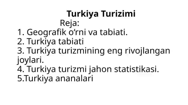 Turkiya Turizimi 2