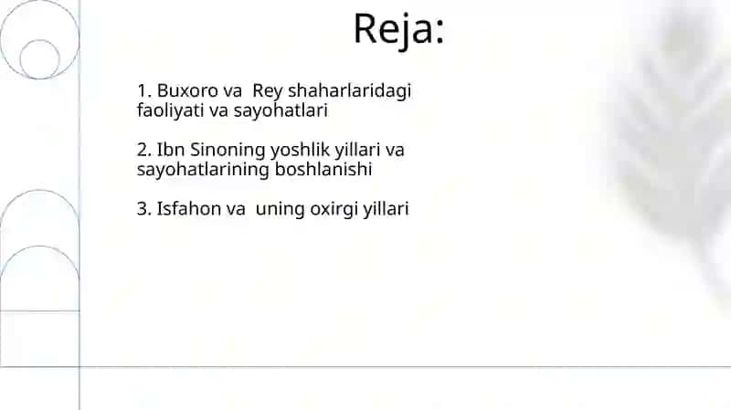 Ibn Sino geografik sayohatlari 2