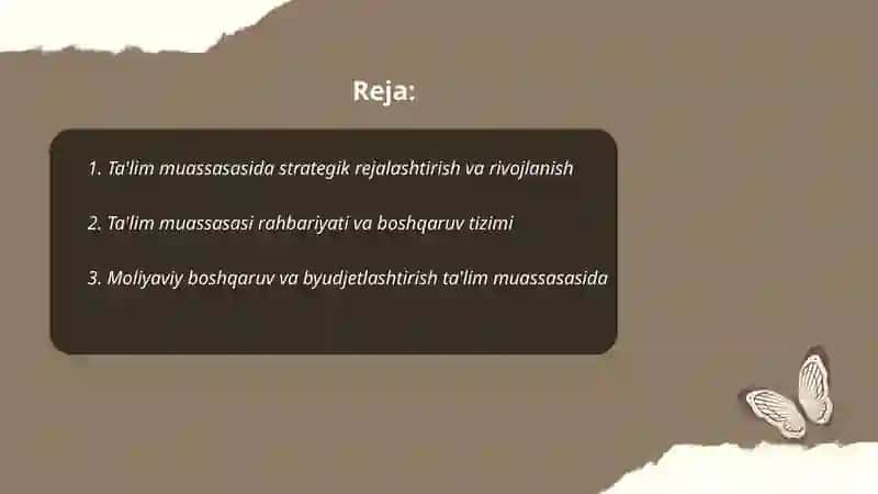Ta'lim muassasasi menejmenti 2