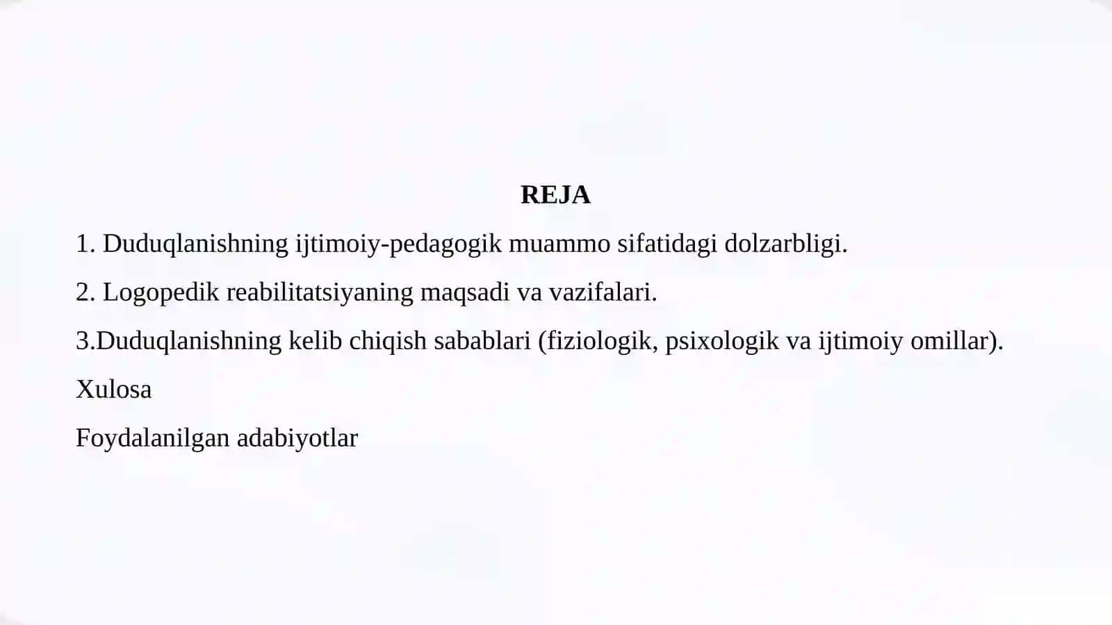 Duduqlanishni Bartaraf Etishda Logopedik Reabilitatsiya 2