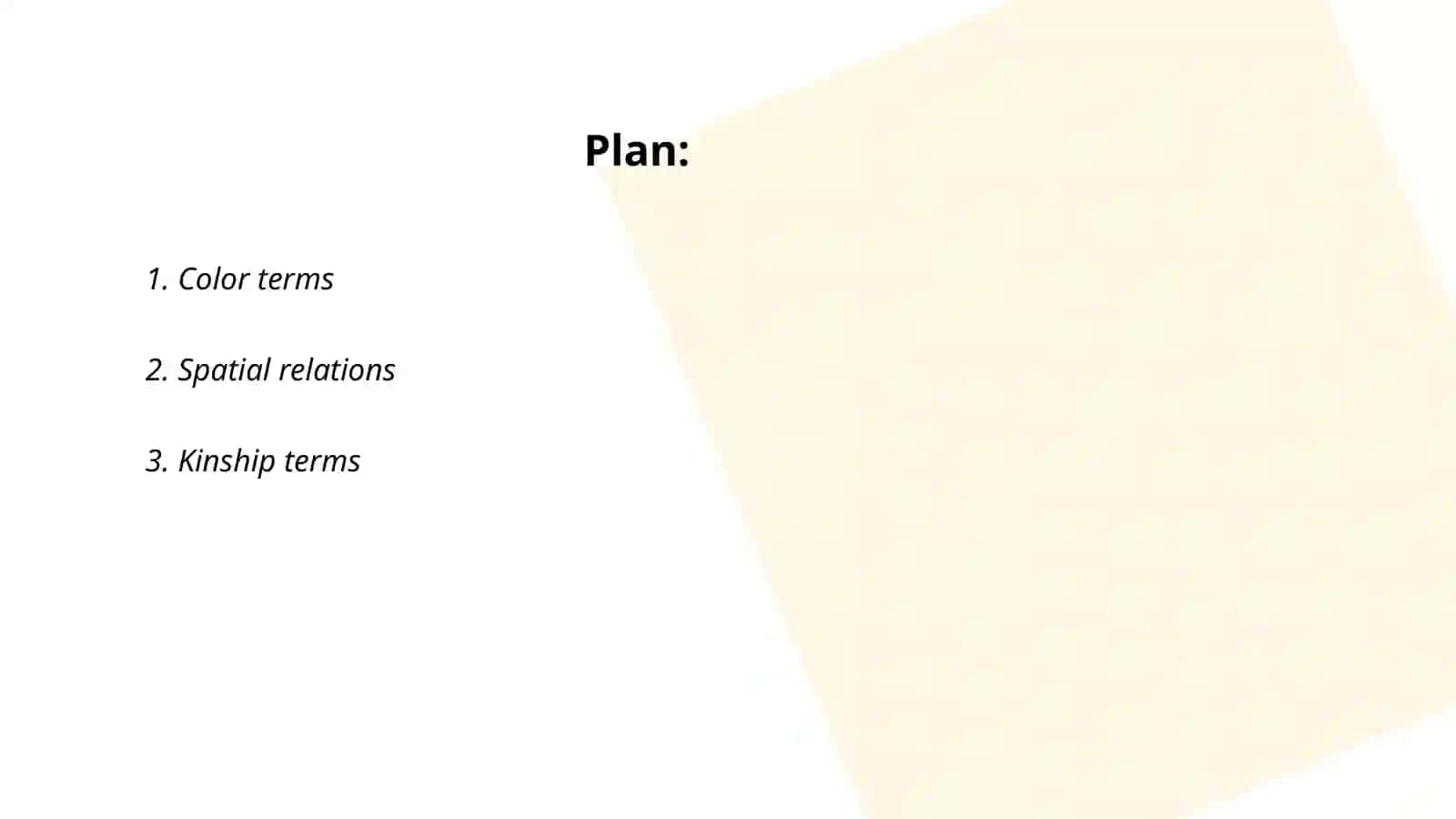 Semantic typology 2