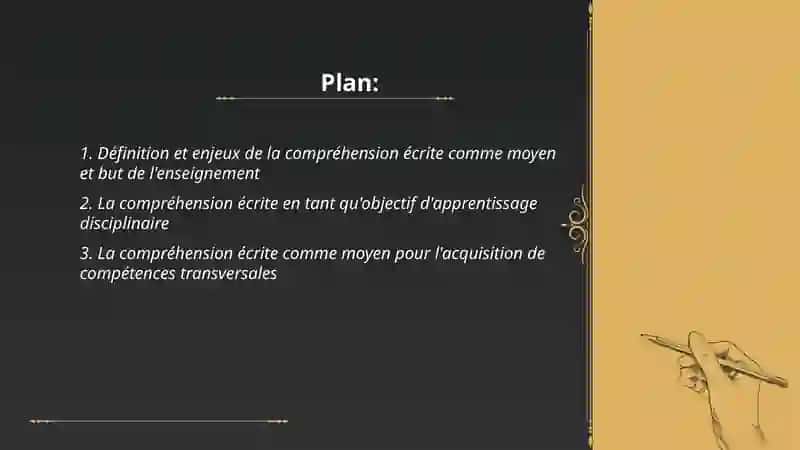 Comprehension écrite comme le moyen et le but de l'enseignement 2