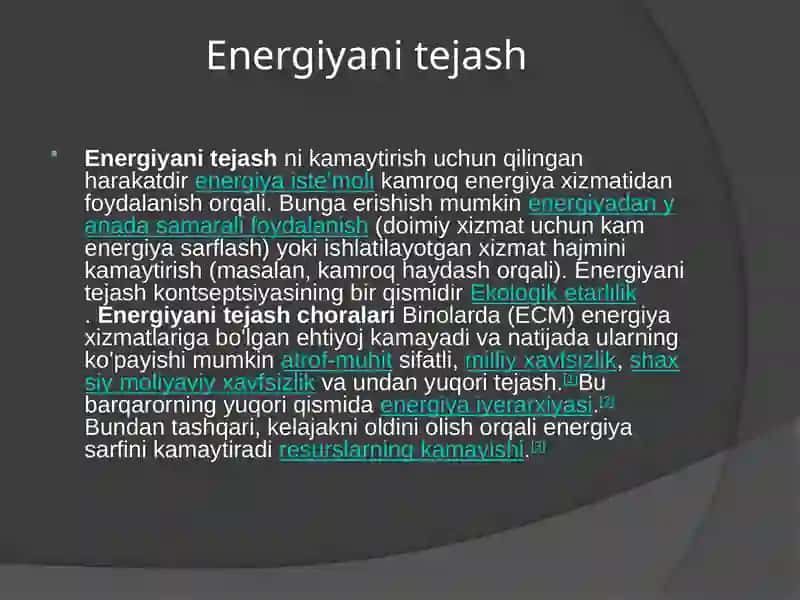 Energiyani tejash 2