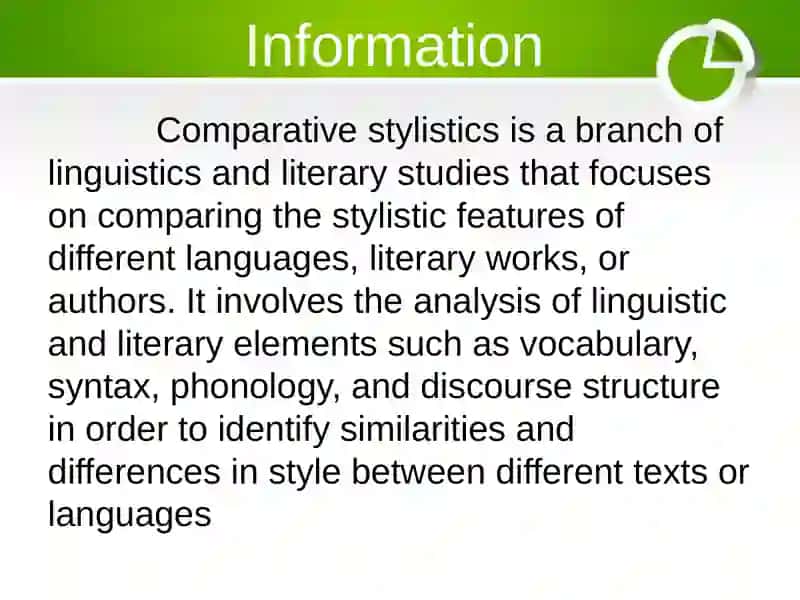 Comparativestylistics 2