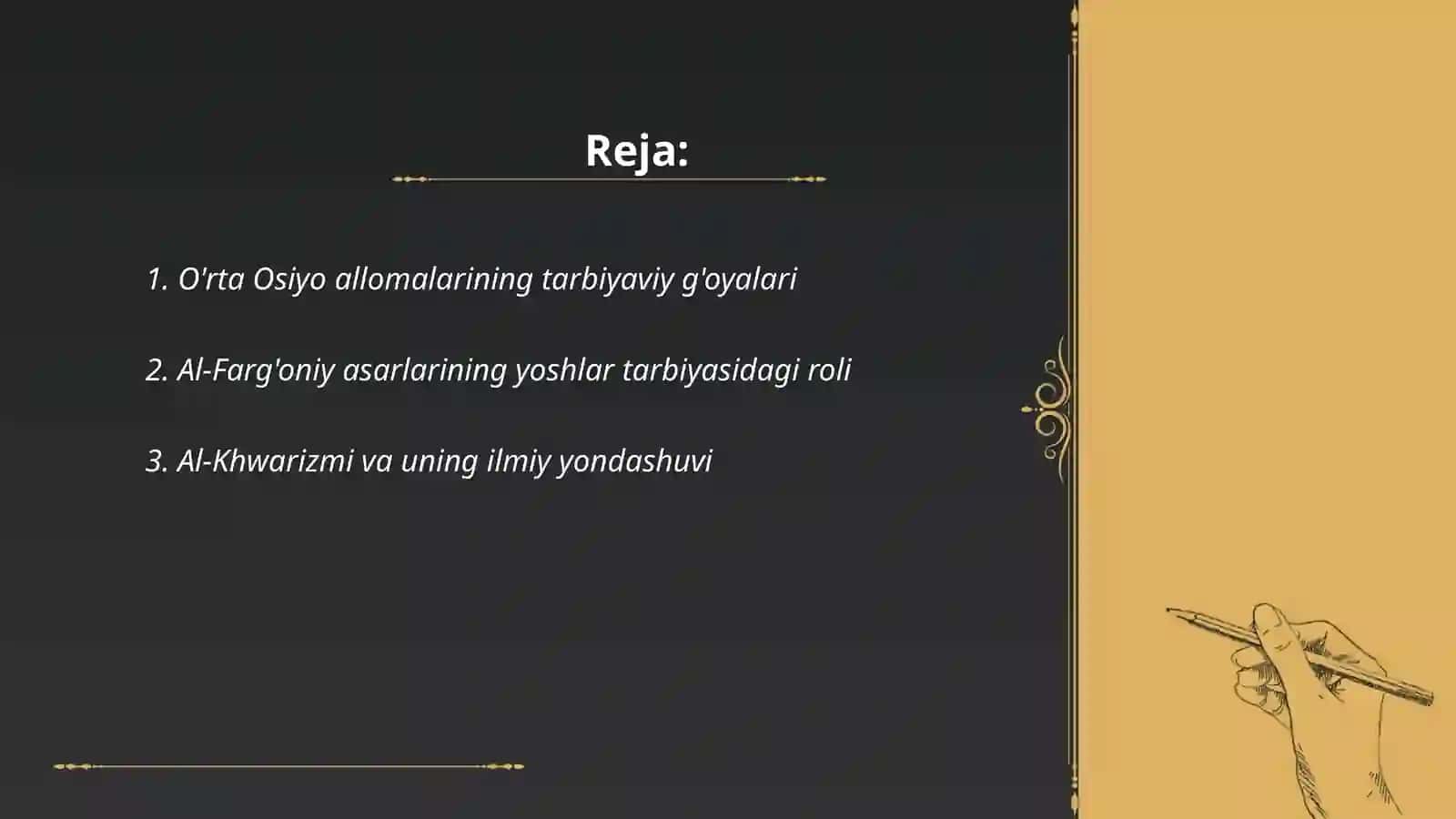 O'rta Osiyo allomalarining tarbiyaviy g'oyalari 2